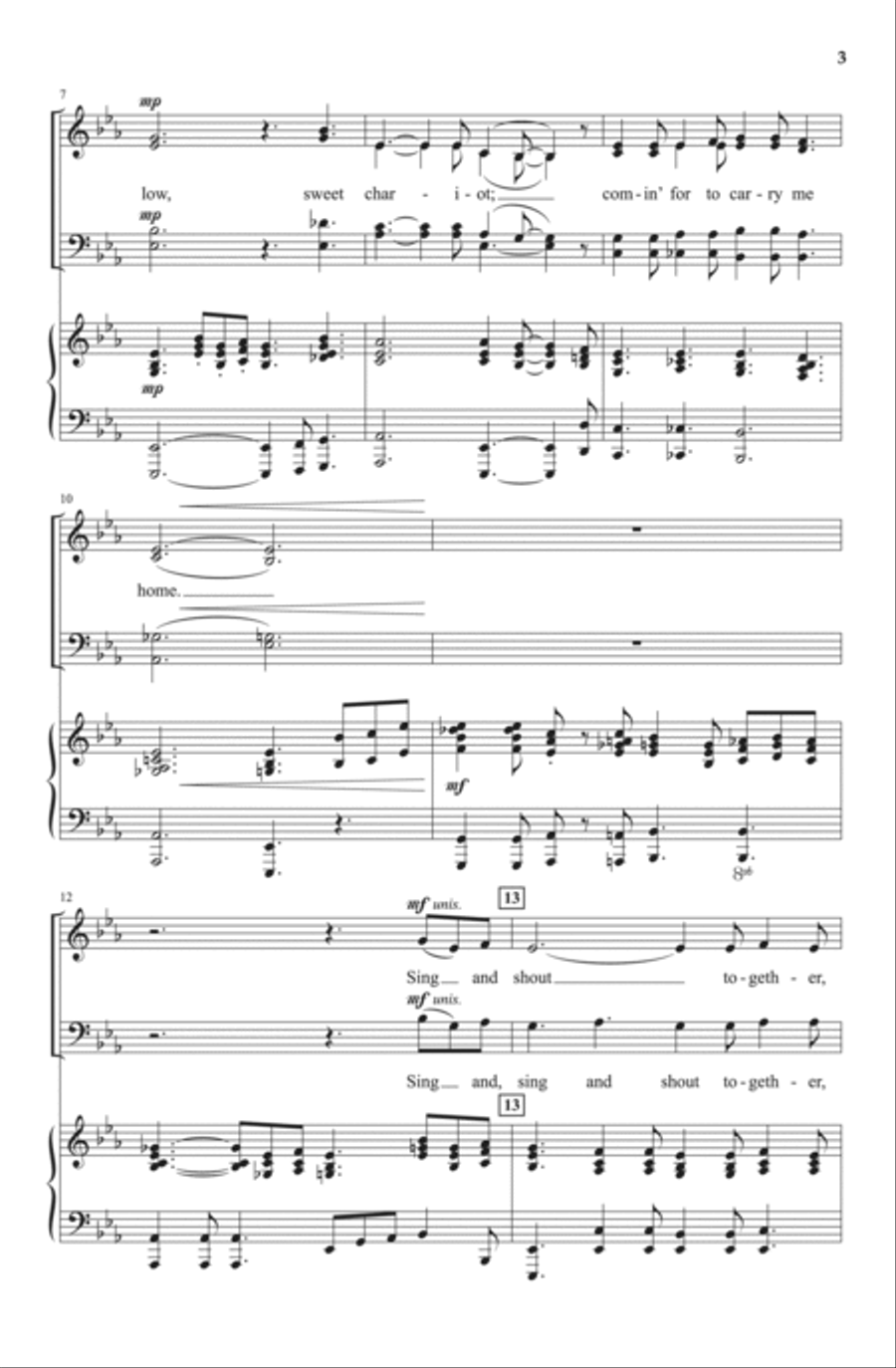 Sing and Shout Together, Children 4-Part scores gallery preview page 3
