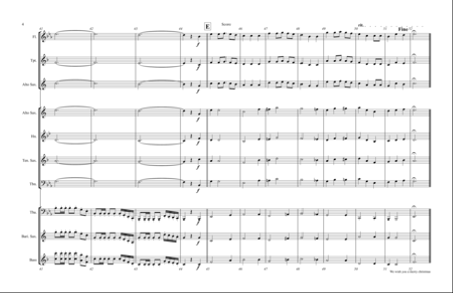 We wish you a merry christmas TUBA & KIDS Bassoon scores gallery preview page 4