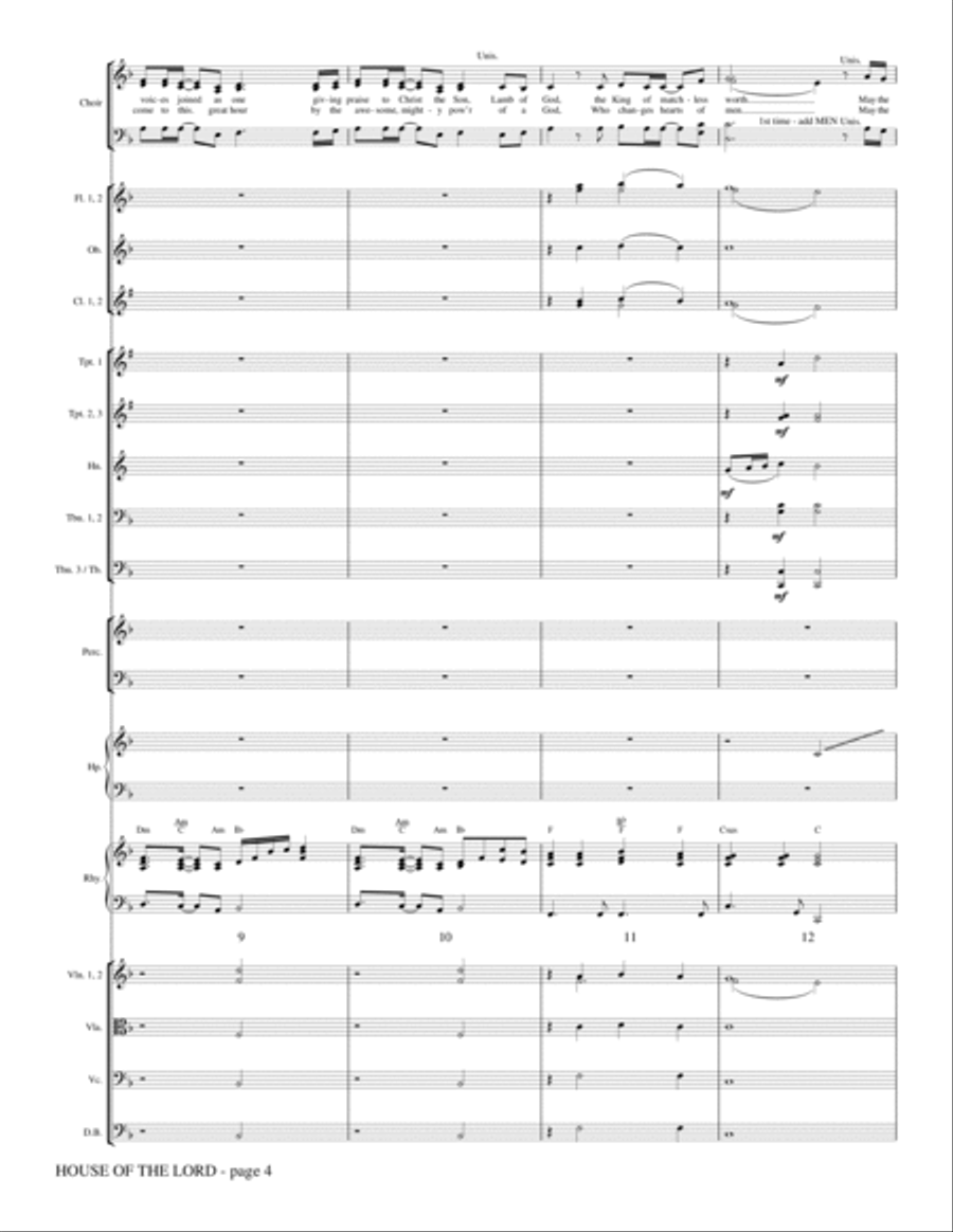 House Of The Lord - Full Score Choir scores gallery preview page 3