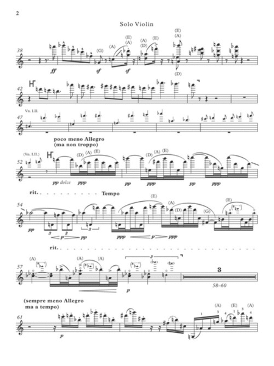 Concerto for Violin and Orchestra, Op. 36 Violin Solo scores gallery preview page 5