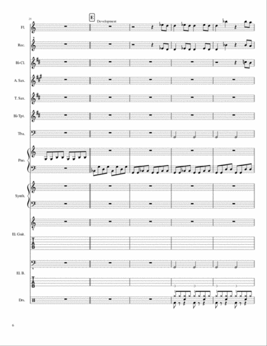 Thank u Amadeus Thank u Amadeus Concert Band scores gallery preview page 6