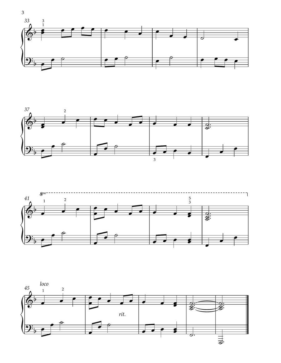 The Worship Series Volume 3 (Sacred Piano Solos for Early Intermediates) Easy Piano scores gallery preview page 6