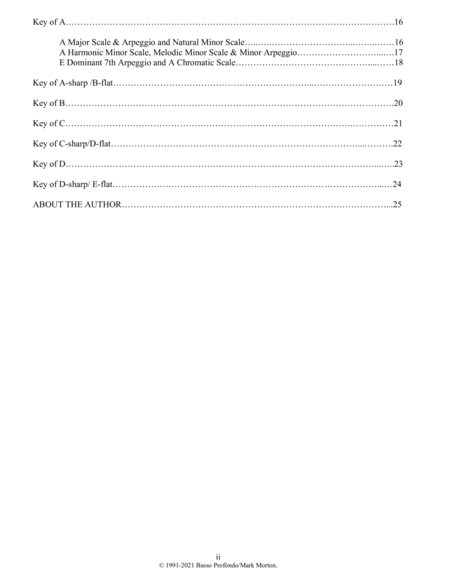 Dr. Morton's Primer Scale & Arpeggio Fingerings for the Double Bass, 2nd Edition