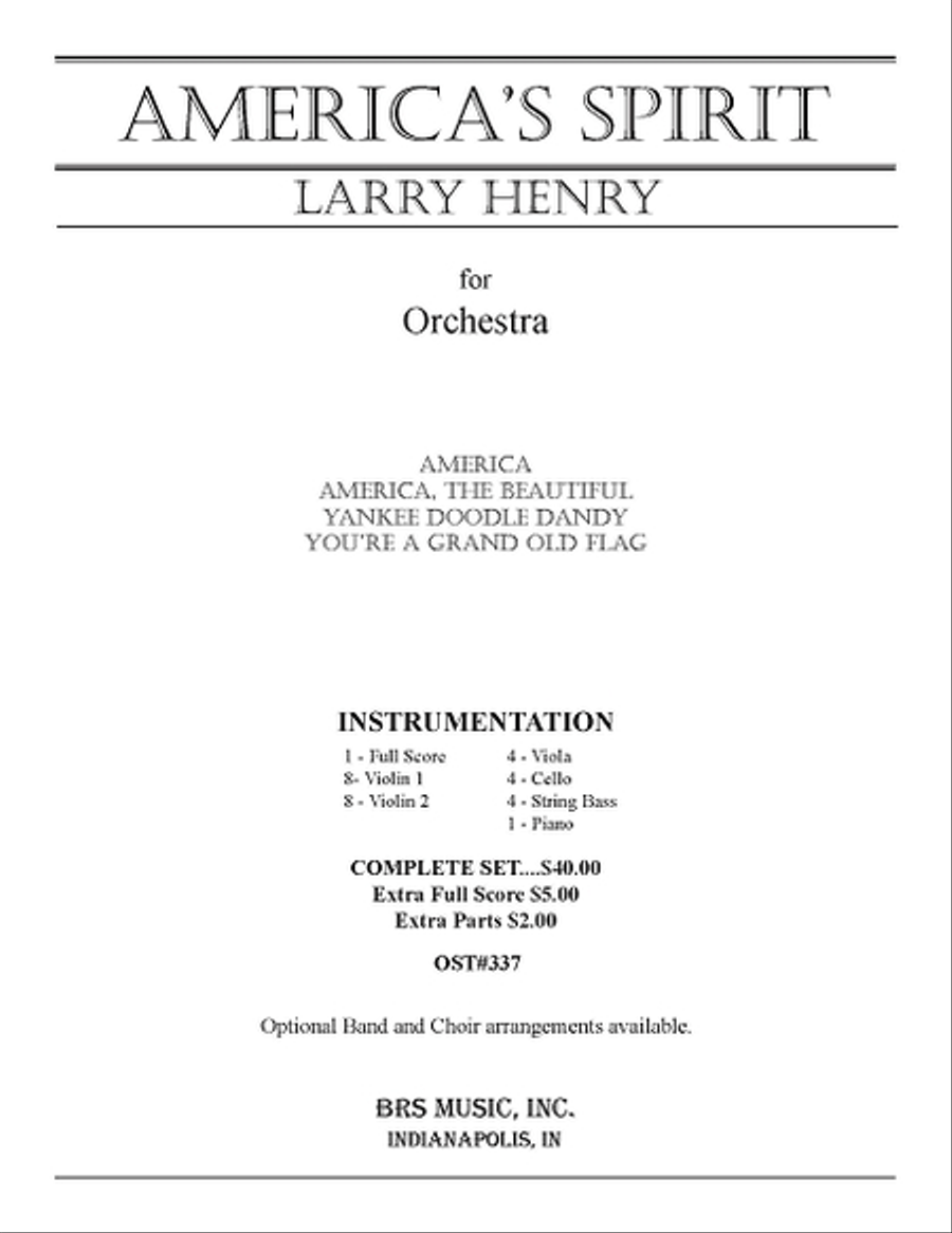America's Salute String Orchestra scores gallery preview page 1