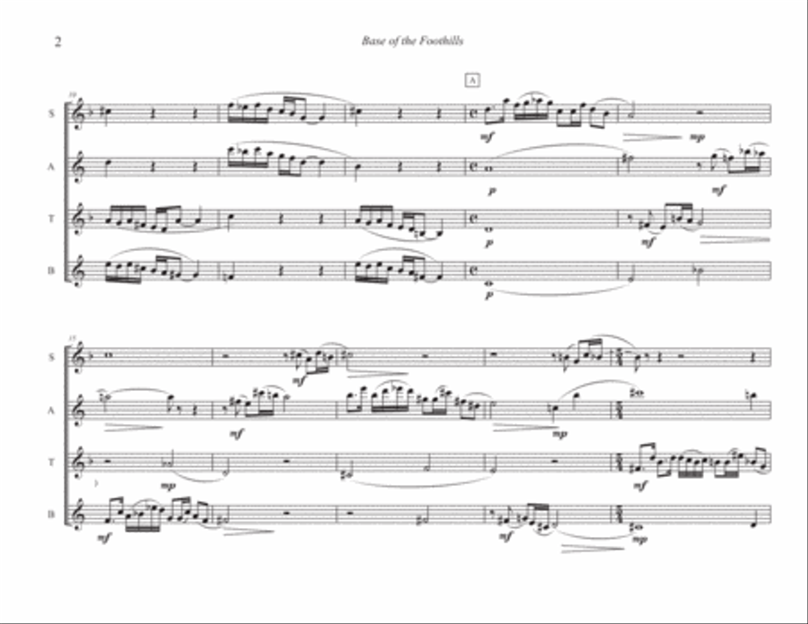 Base of the Foothills Base of the Foothills 4-Part scores gallery preview page 3