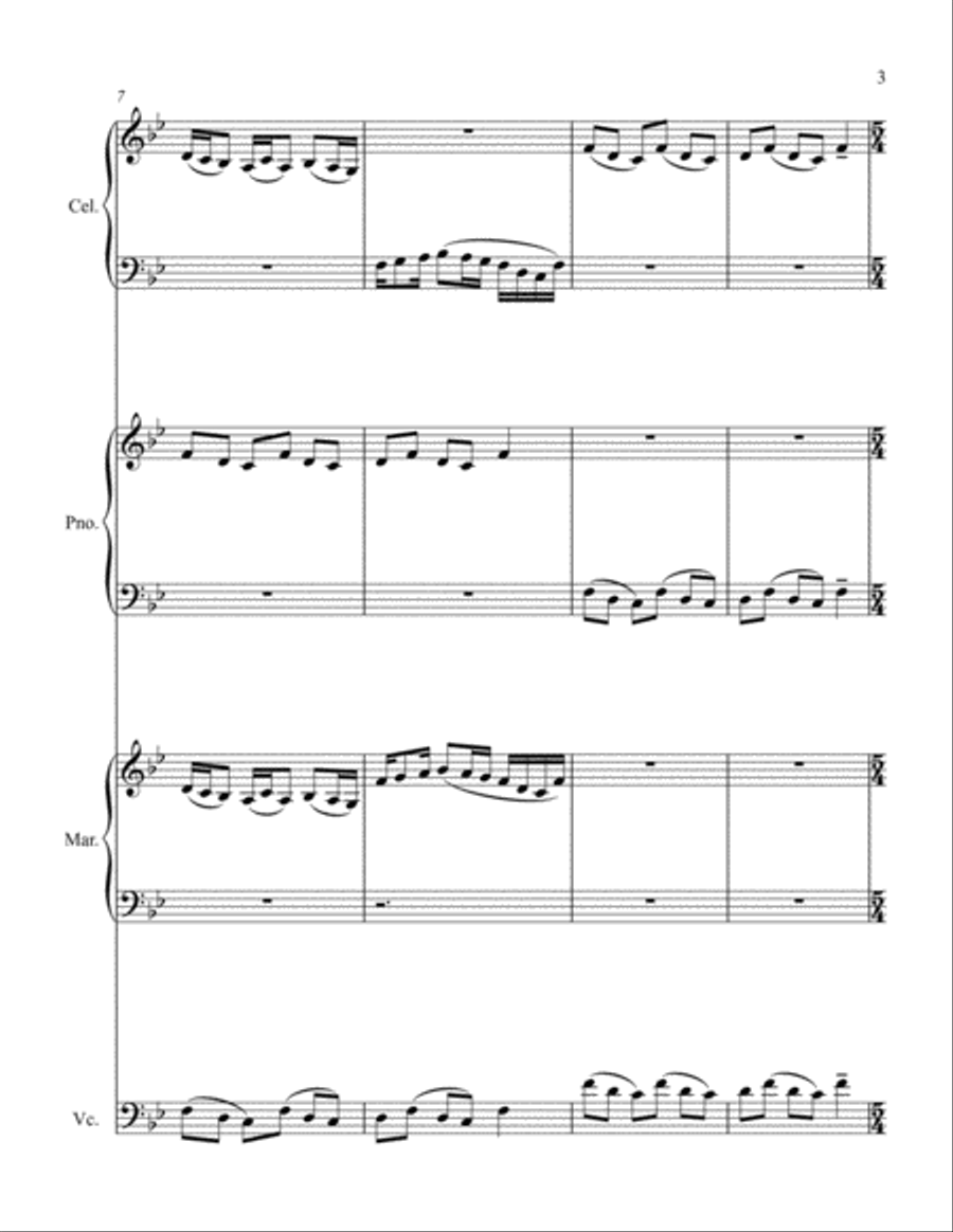 A Theme from Cinema Paradiso Small Ensemble scores gallery preview page 3