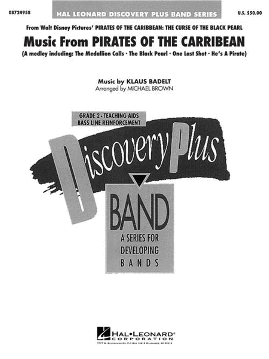 Music from Pirates of the Caribbean Concert Band scores gallery preview page 2
