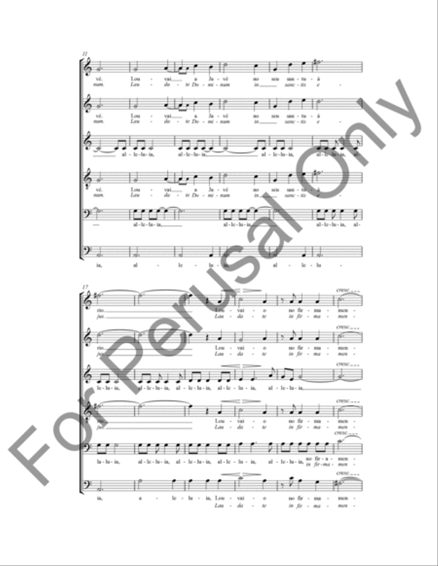 Salmo 150 4-Part scores gallery preview page 3