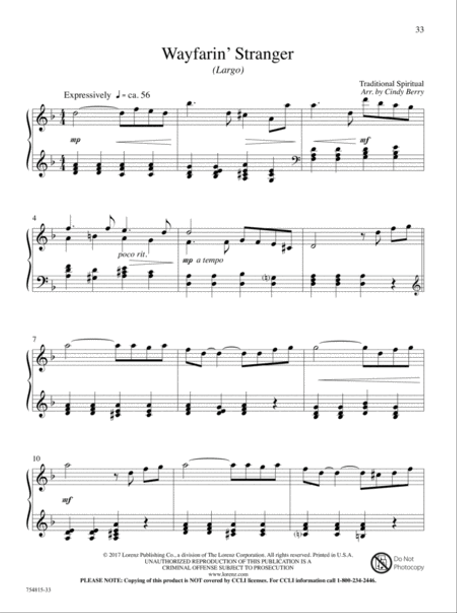 Cindy Berry: Classic Hymn Settings Piano Solo scores gallery preview page 14