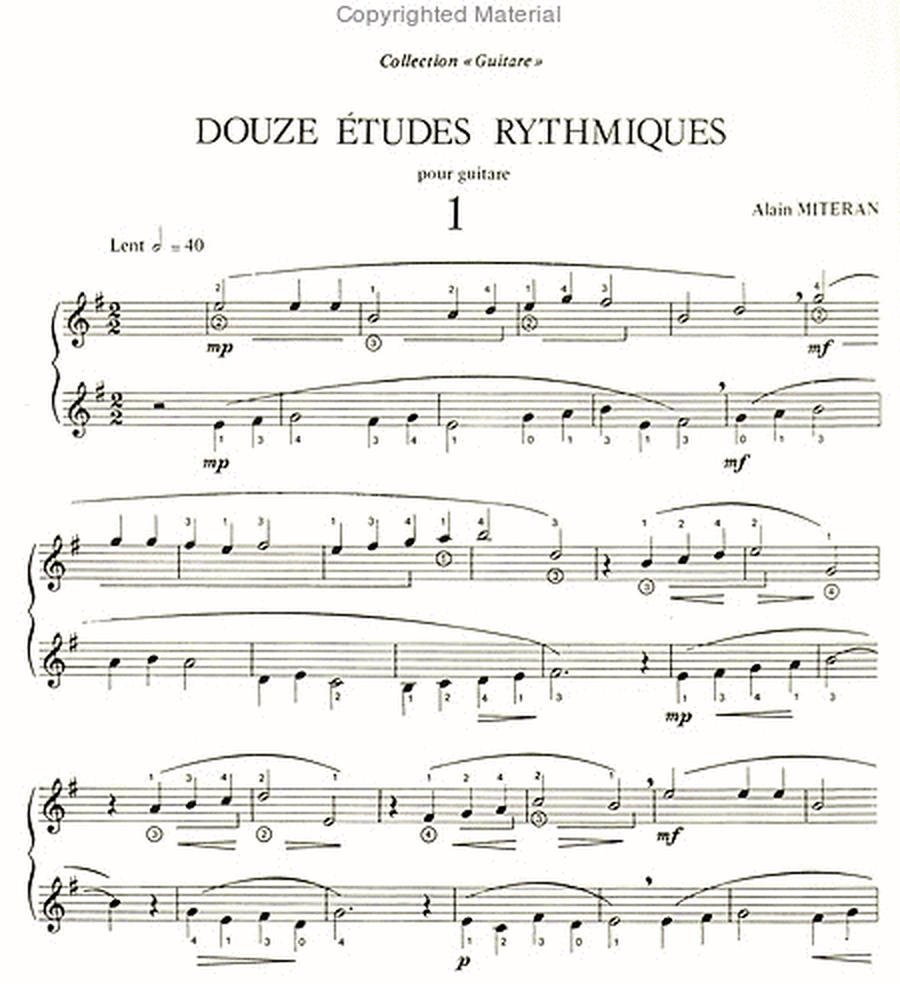 Douze etudes rythmiques