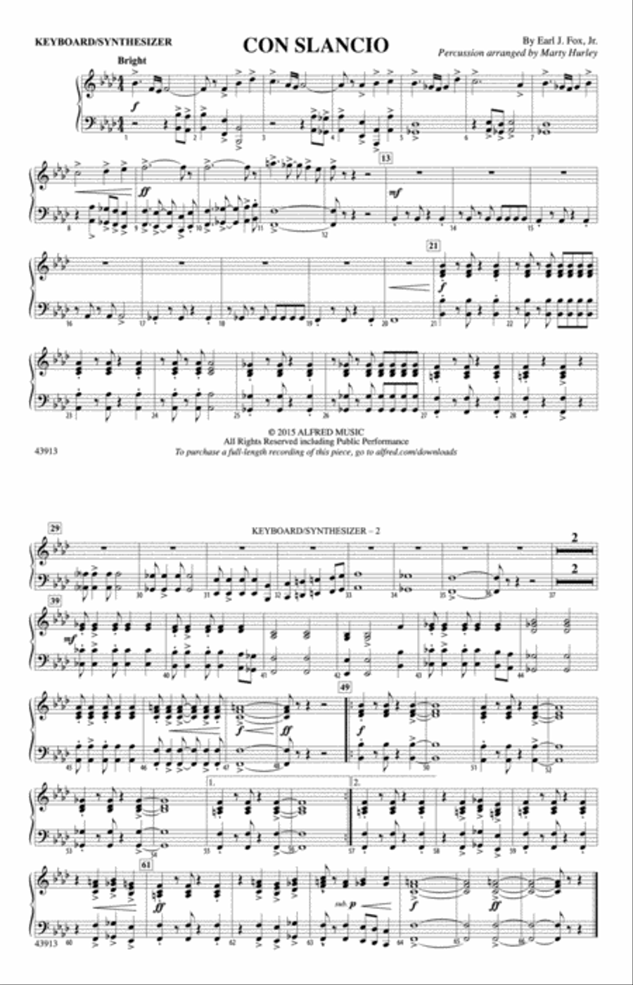 Con Slancio: Piano Accompaniment Piano Accompaniment scores gallery preview page 1