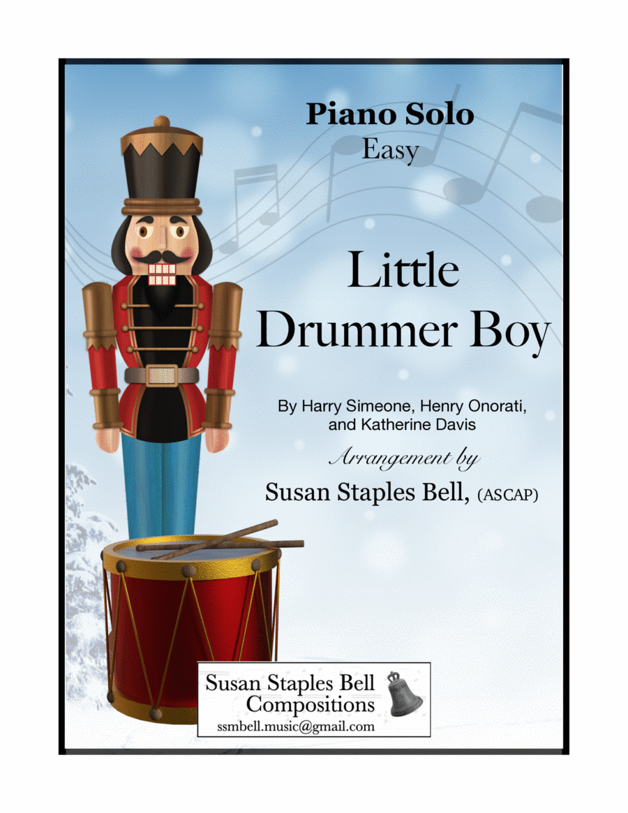 The Little Drummer Boy Easy Piano scores gallery preview page 1