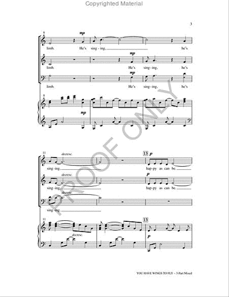 You Have Wings To Fly 2-Part scores gallery preview page 3