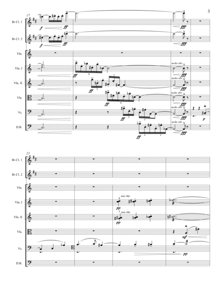 A. Leytush - "From Gravity to Levitation" for 2 Clarinets and Strings - Score Only image number null