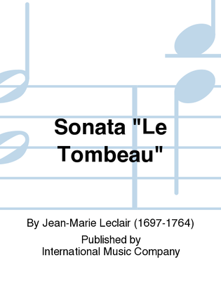 Book cover for Sonata Le Tombeau