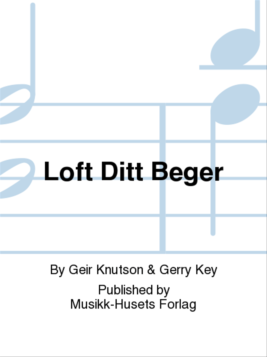 Loft Ditt Beger Men's Choir scores gallery preview page 1