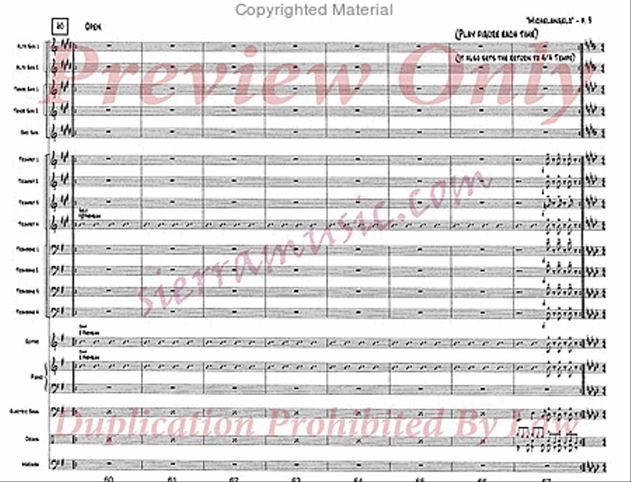 Michelangelo Jazz Ensemble scores gallery preview page 10