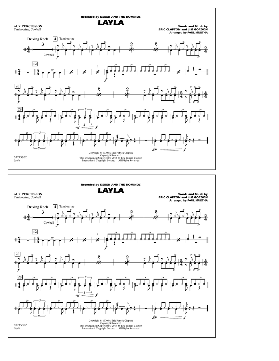 Layla - Aux Percussion