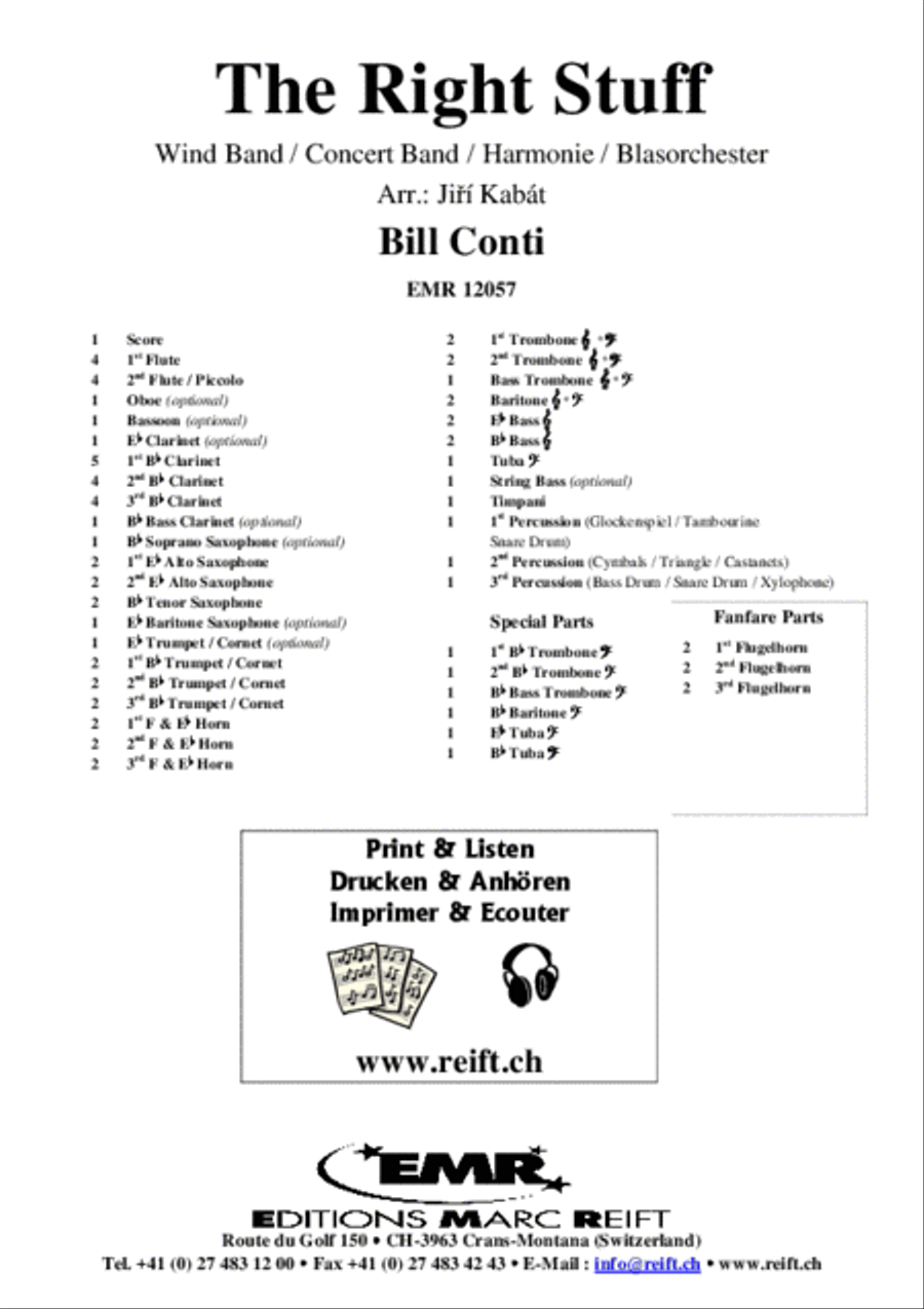 The Right Stuff Concert Band scores gallery preview page 2