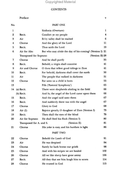 Messiah by George Frideric Handel Choir - Sheet Music