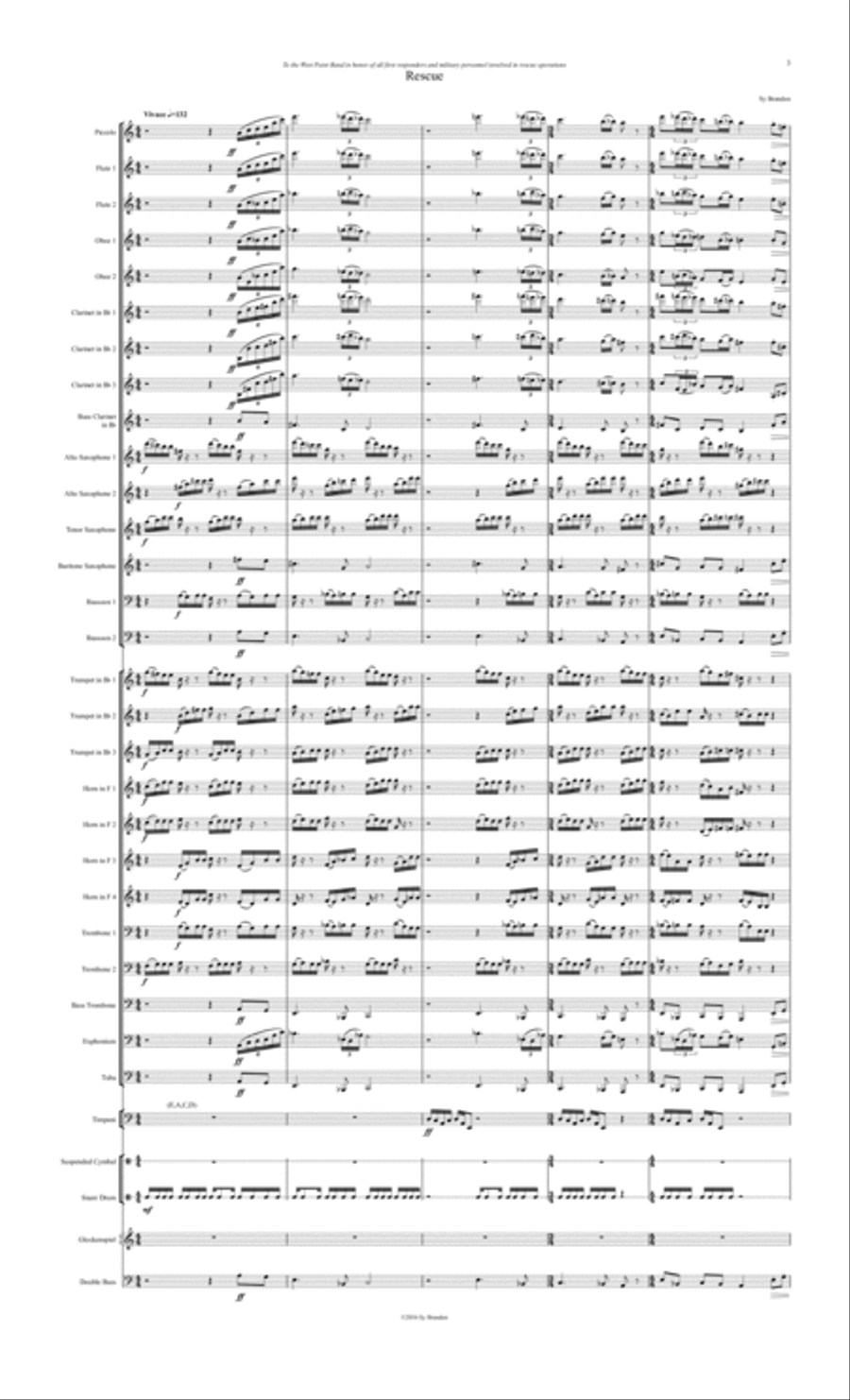 Rescue for Concert Band Rescue for Concert Band Concert Band scores gallery preview page 3