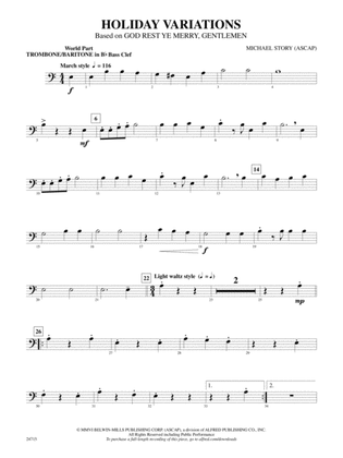 Holiday Variations (Based on "God Rest Ye Merry, Gentlemen"): (wp) B-flat Baritone B.C.