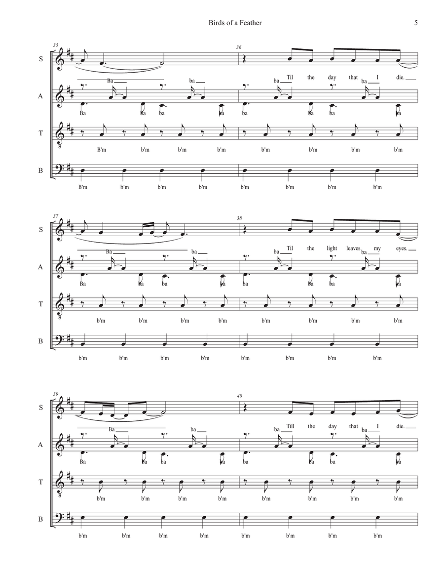 Birds Of A Feather Birds Of A Feather 4-Part scores gallery preview page 5