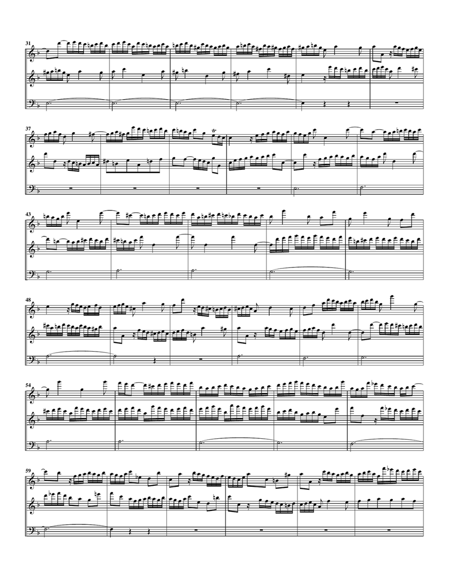 Wo soll ich fliehen hin BWV 694 for organ from Kirnberger Chorales (arrangement for 3 recorders) Recorder scores gallery preview page 2