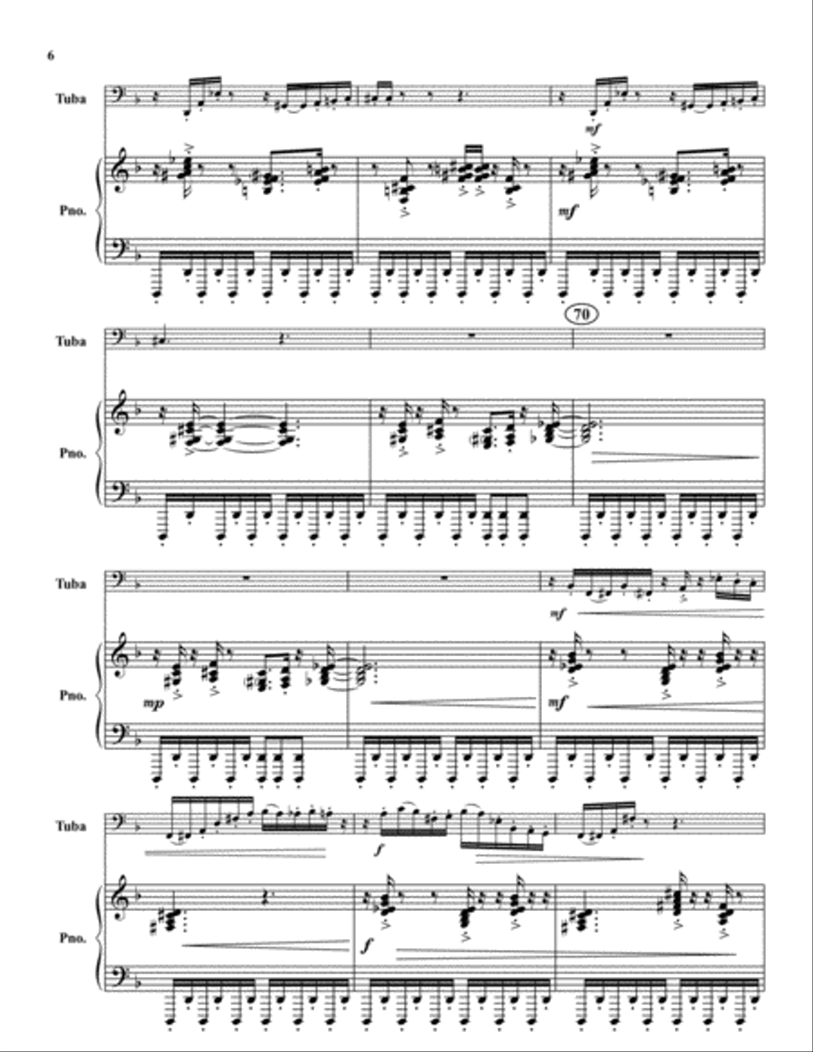 Through the Tunnel Through the Tunnel Tuba scores gallery preview page 6