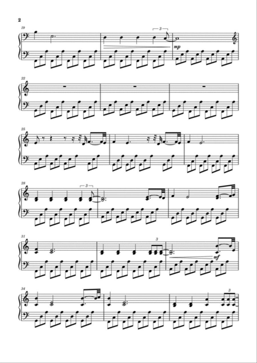 Reflections: Ups and Downs Piano Solo scores gallery preview page 2