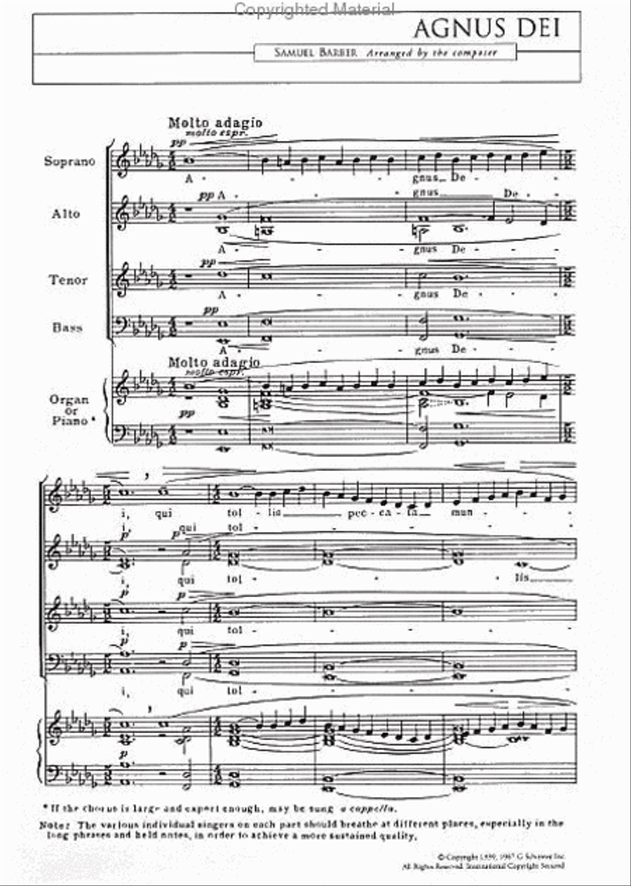 Agnus Dei 4-Part scores gallery preview page 2