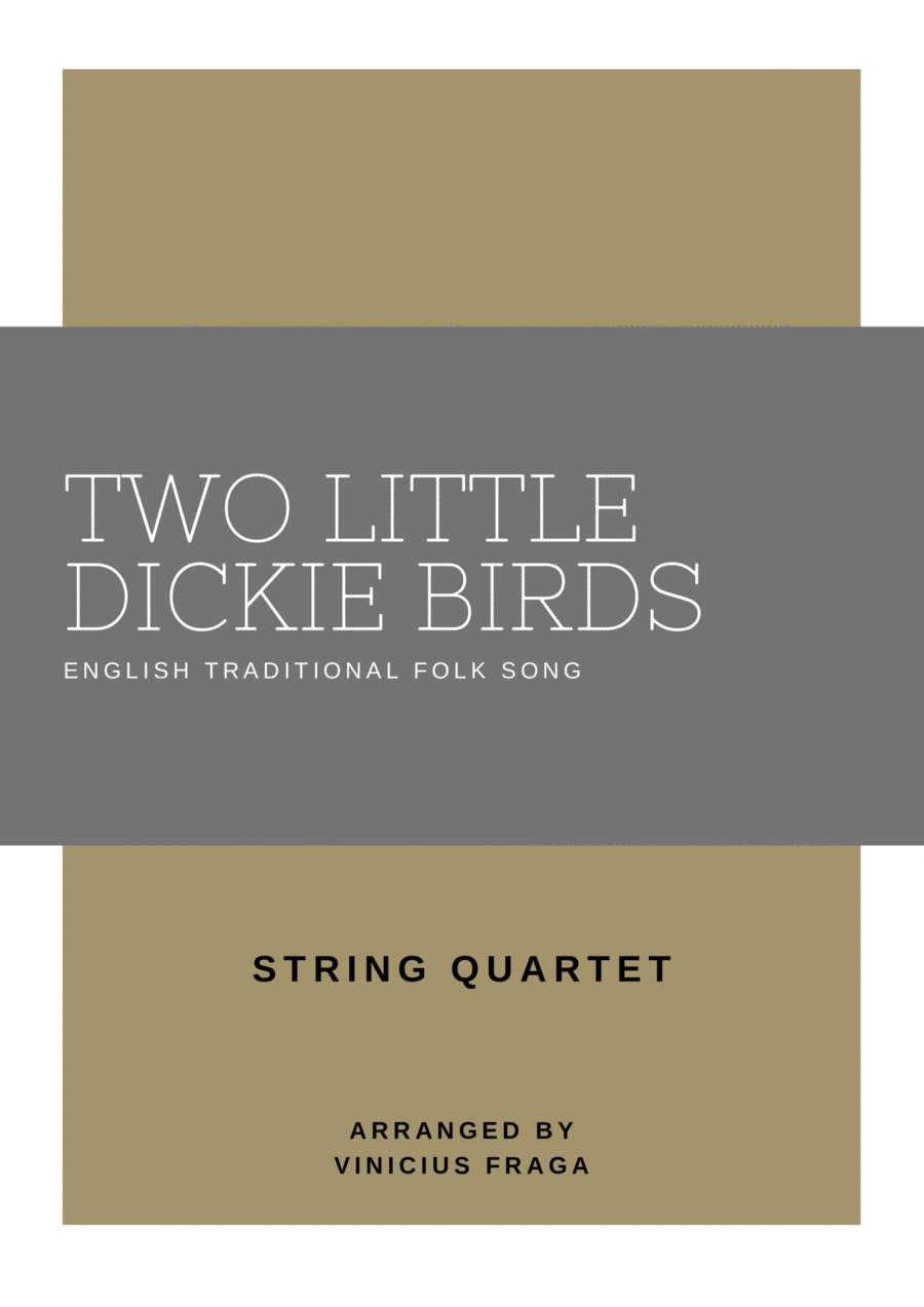 Two Little Dickie Birds String Quartet scores gallery preview page 1