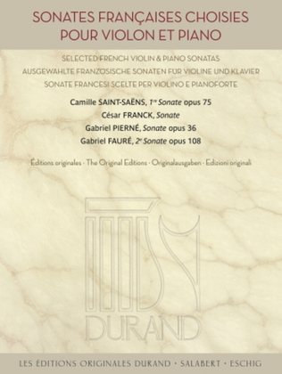 Book cover for Selected French Violin and Piano Sonatas
