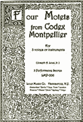 Book cover for Four Motets from Codex Montpellier (c.1330)