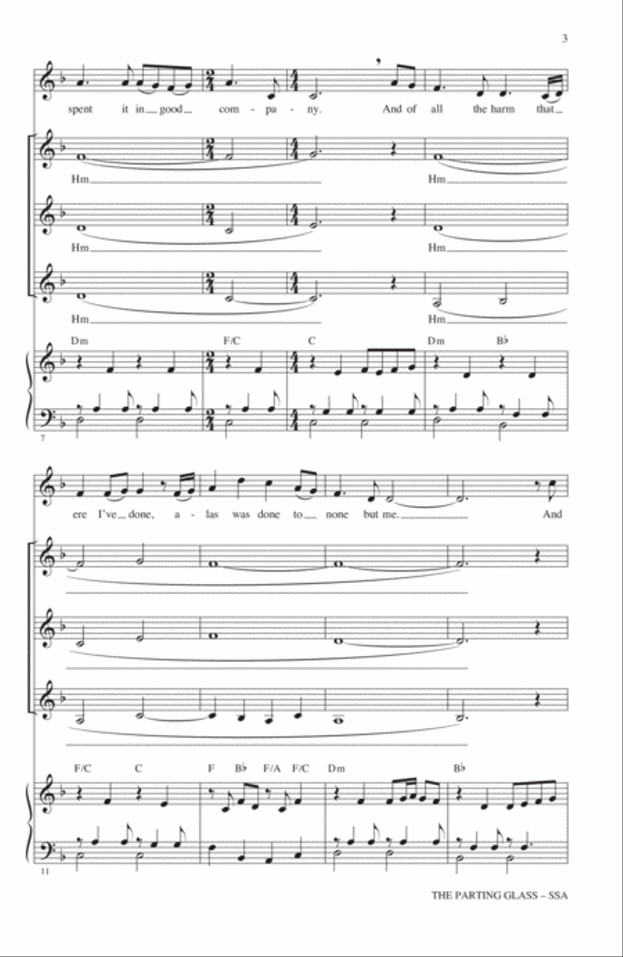 The Parting Glass The Parting Glass SSA scores gallery preview page 2