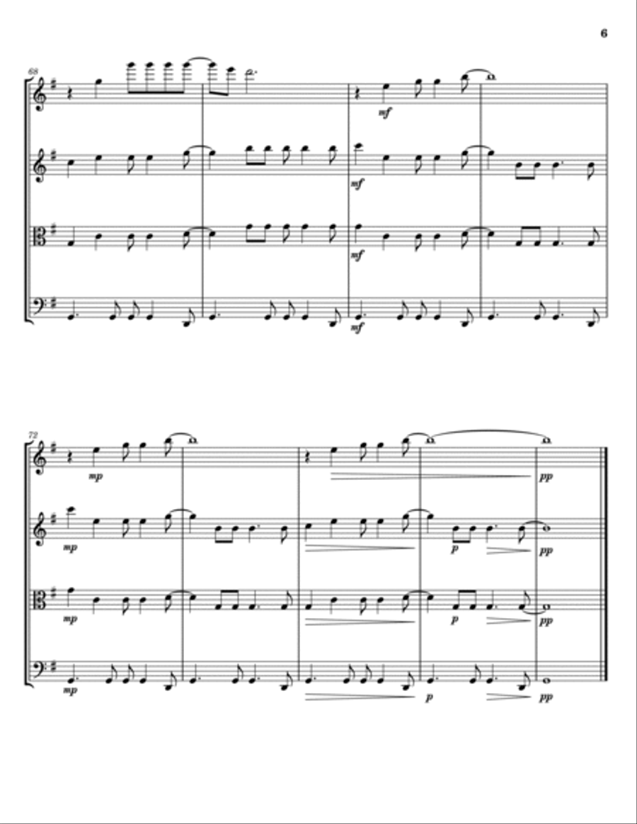 Oh Happy Day Oh Happy Day String Quartet scores gallery preview page 6