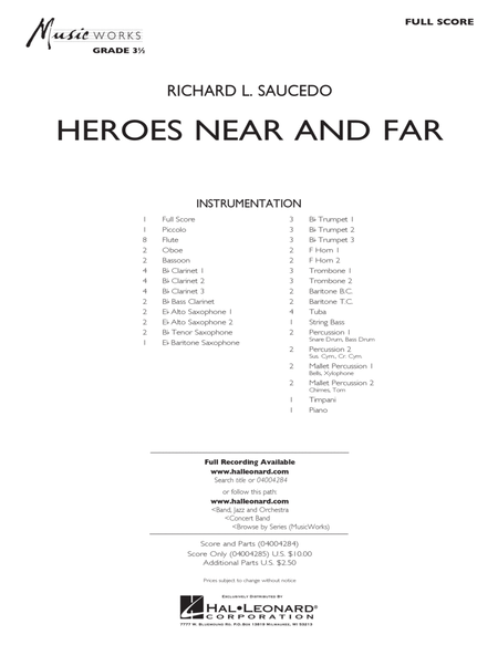 Heroes Near and Far - Conductor Score (Full Score)