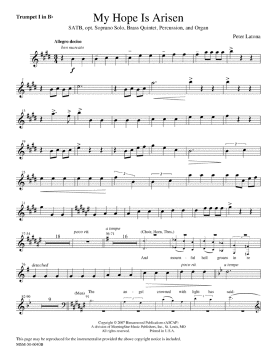 My Hope Is Arisen Choir scores gallery preview page 3