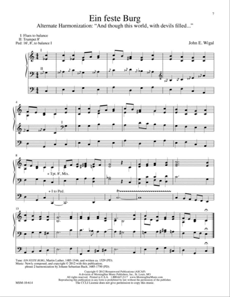 Hymn Introductions and Alternate Harmonizations Organ scores gallery preview page 6