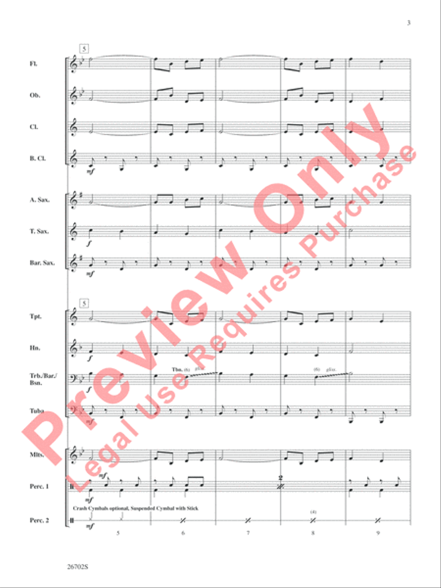 New Orleans Jubilee New Orleans Jubilee Concert Band scores gallery preview page 4