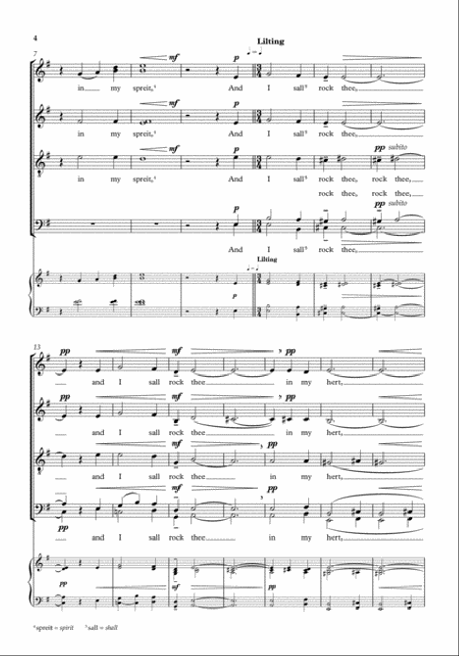 Balulalow Balulalow 4-Part scores gallery preview page 5