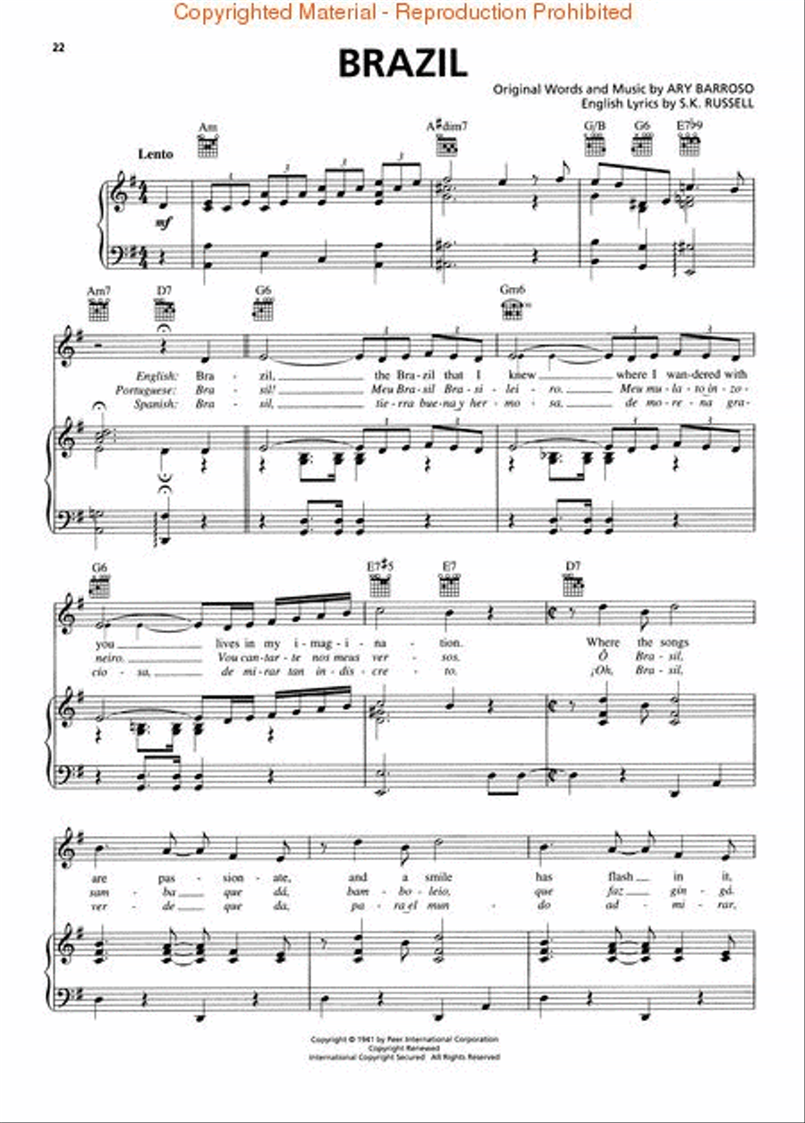!Puro Brazilian! Piano, Vocal, Guitar scores gallery preview page 4