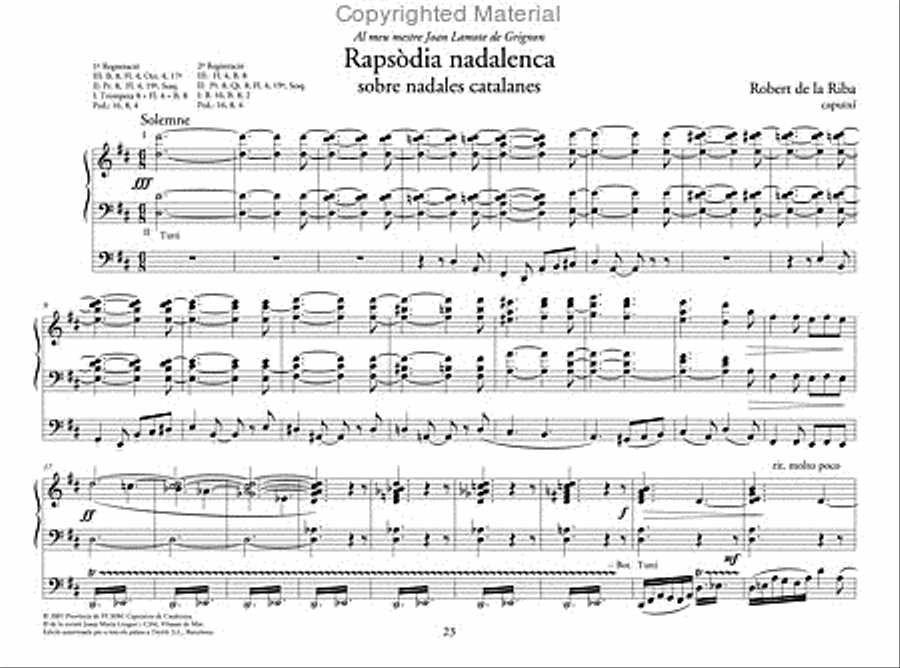 Música per a orgue vol. V - Temes nadalencs Organ scores gallery preview page 2