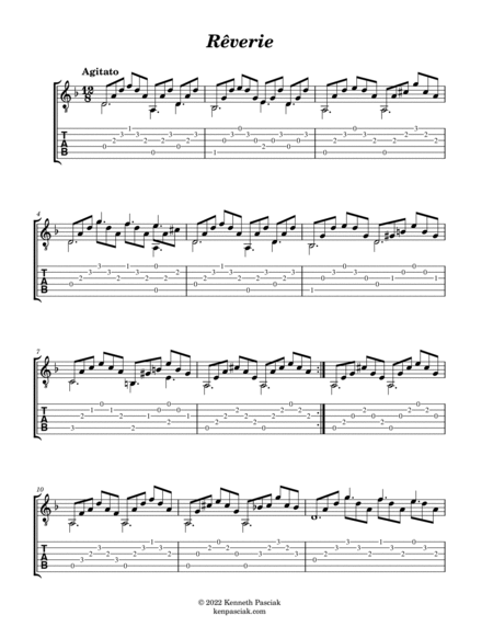 Selected Studies from Méthode de Guitare (for Solo Guitar) image number null
