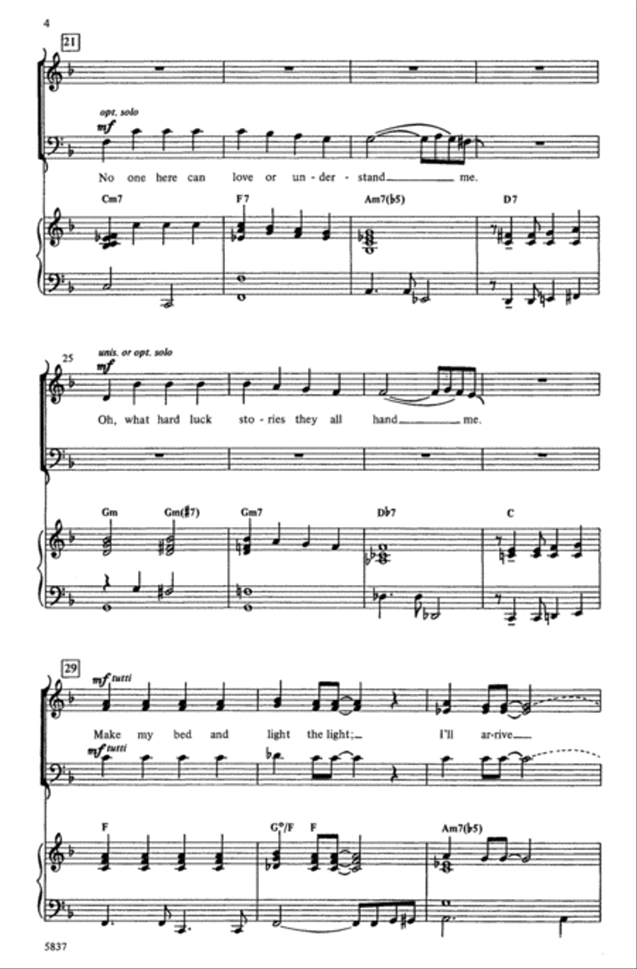 Bye Bye Blackbird Choir scores gallery preview page 3