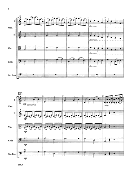 Sinfonia in D: Score