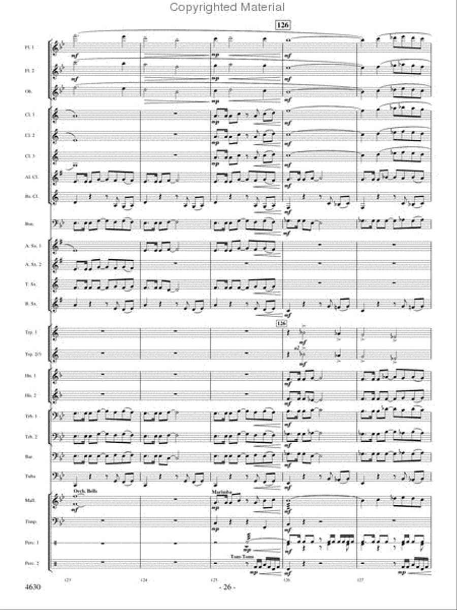 Joyous Alleluias Concert Band scores gallery preview page 25