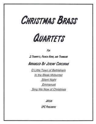 Book cover for 5 Christmas Carols for Brass Quartet