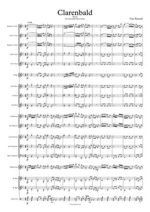 Clarenbald March (for Brass Band) Score
