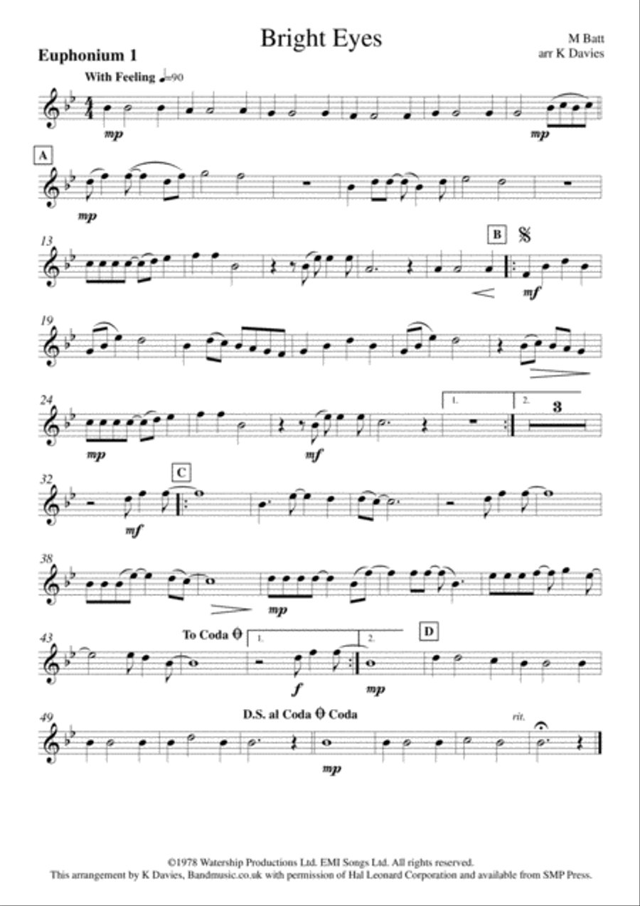 Bright Eyes Small Ensemble scores gallery preview page 3